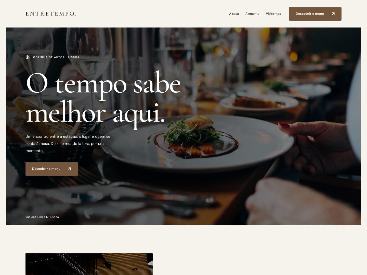 Site de exemplo do modelo Editorial