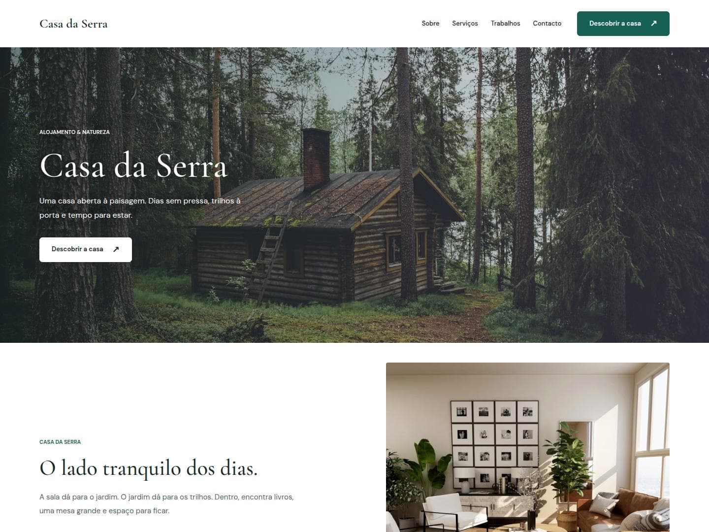 Site de exemplo do modelo Horizonte