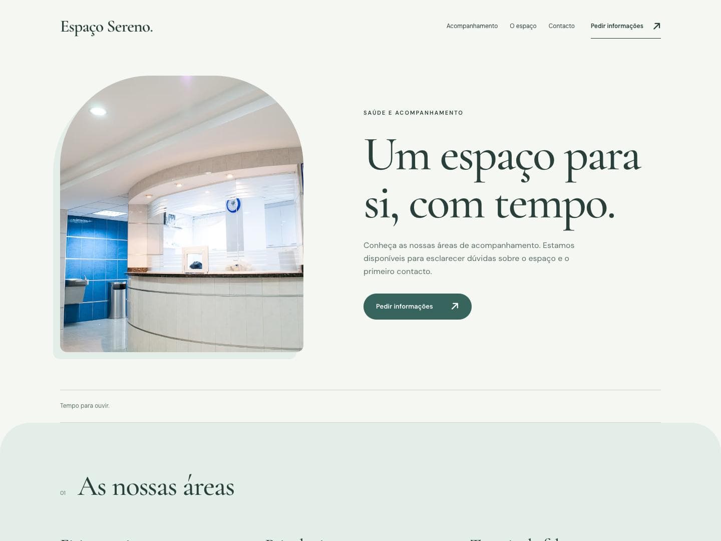 Site de exemplo do modelo Sereno