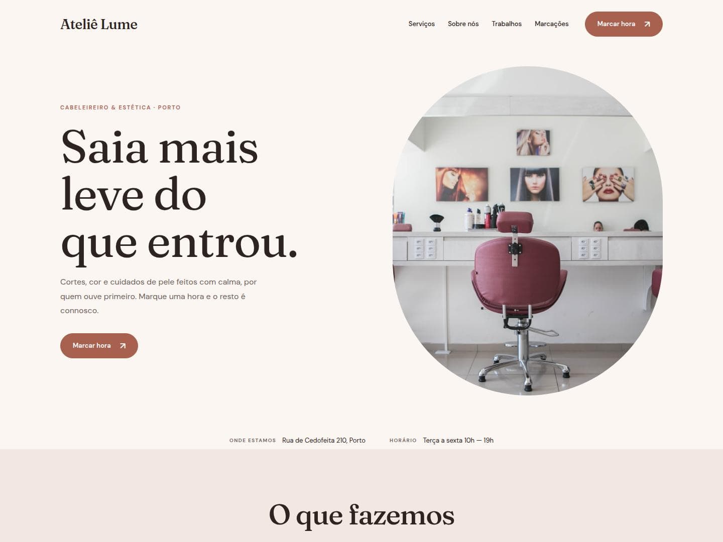 Site de exemplo do modelo Suave